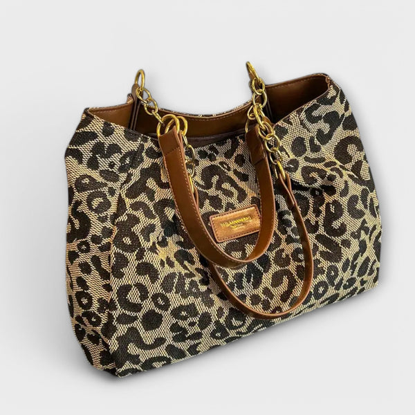 Chic - Sac en toile imprimé léopard