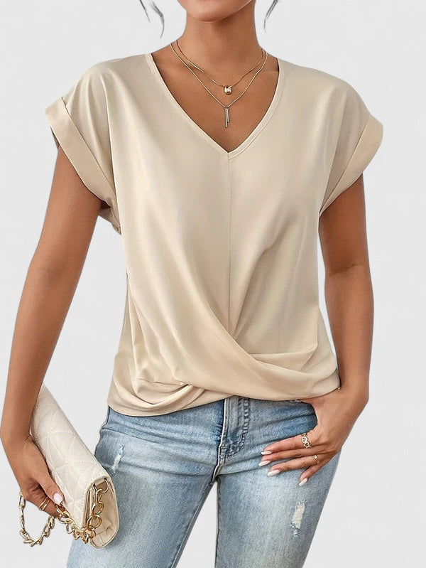 Mahrianne | T-shirt à col en V confortable