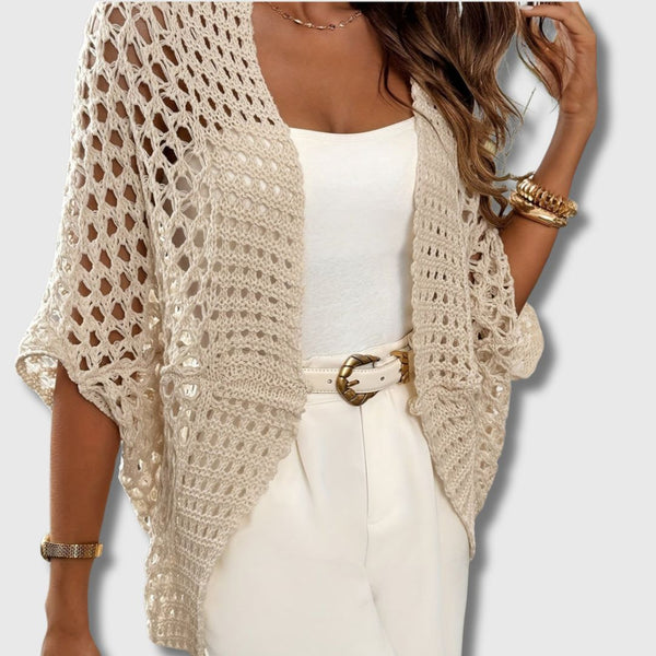 Amandine - Cardigan Crocheté Élégant pour Femmes Allure Raffinée