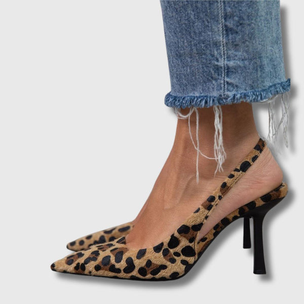 Laro™ | Escarpins Léopard à Bout Pointu pour femme