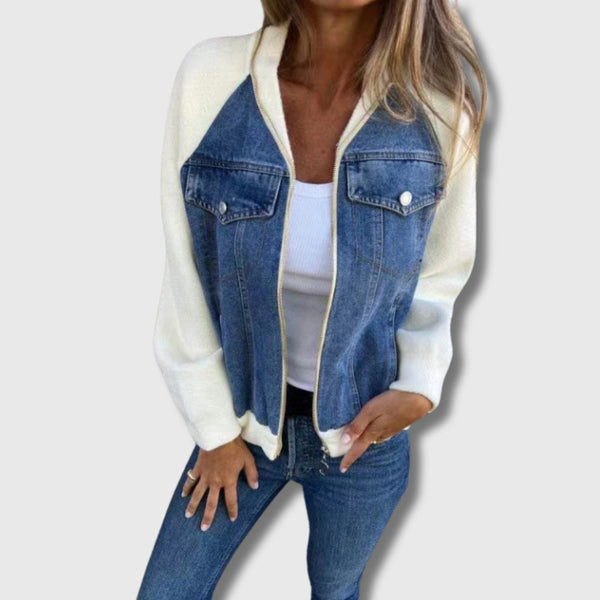 Lilia - Veste en Jean Zippée
