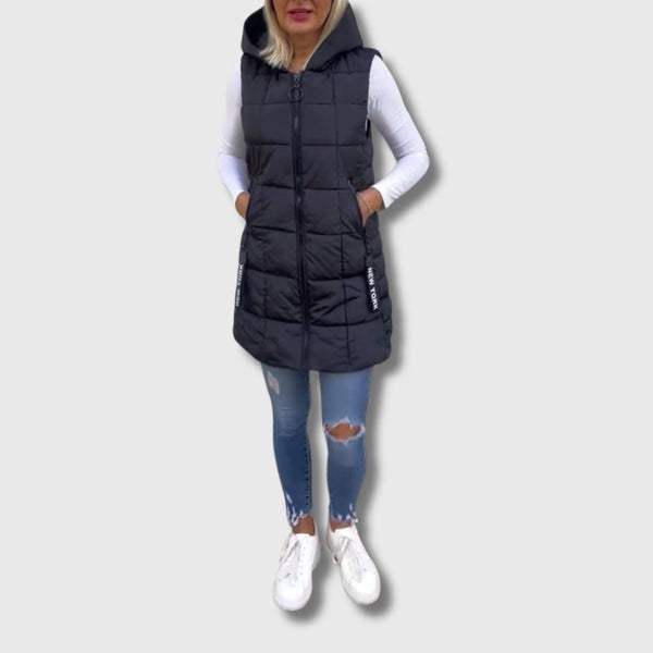 Jennifer - Manteau Sans Manches Matelassé