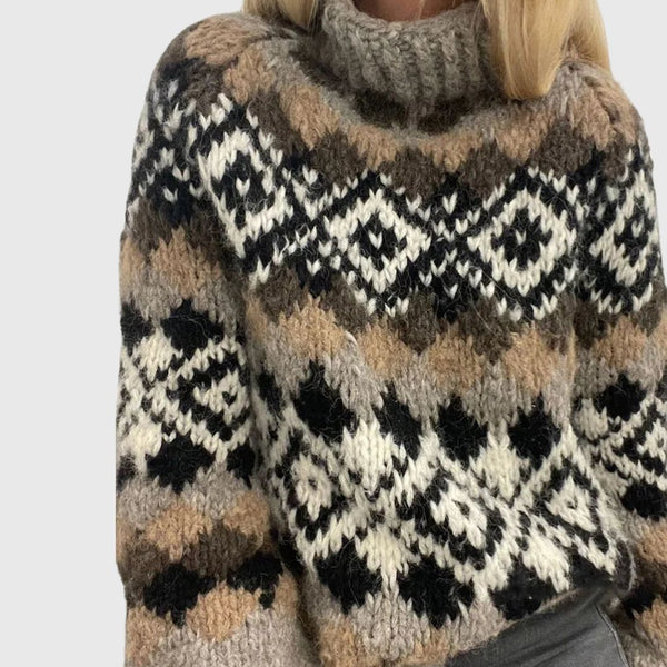 Patricia - Pull Femme Géométrique | Édition Limitée