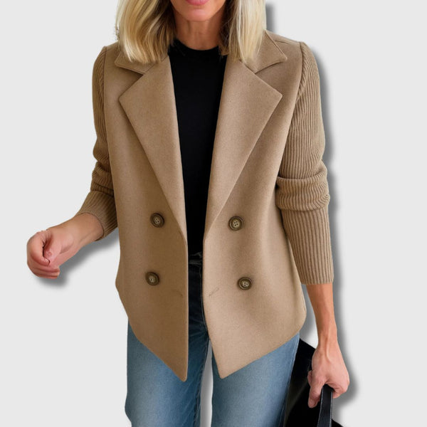 Martine - Veste élégante avec manches tricotées