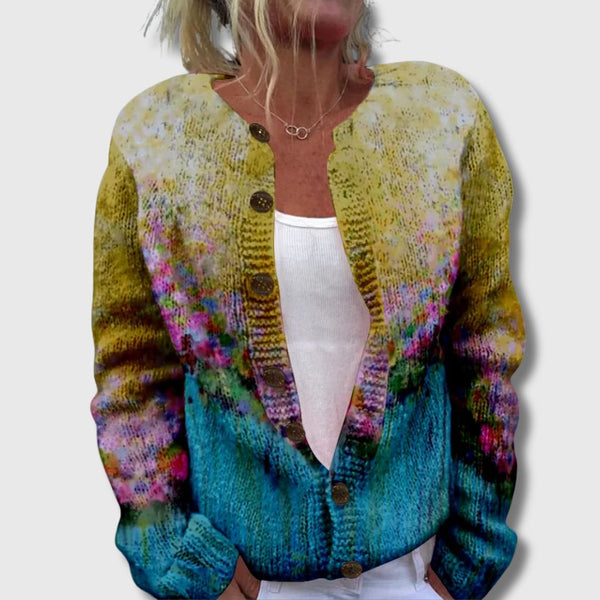 Amrei - Cardigan Chic avec Imprimé